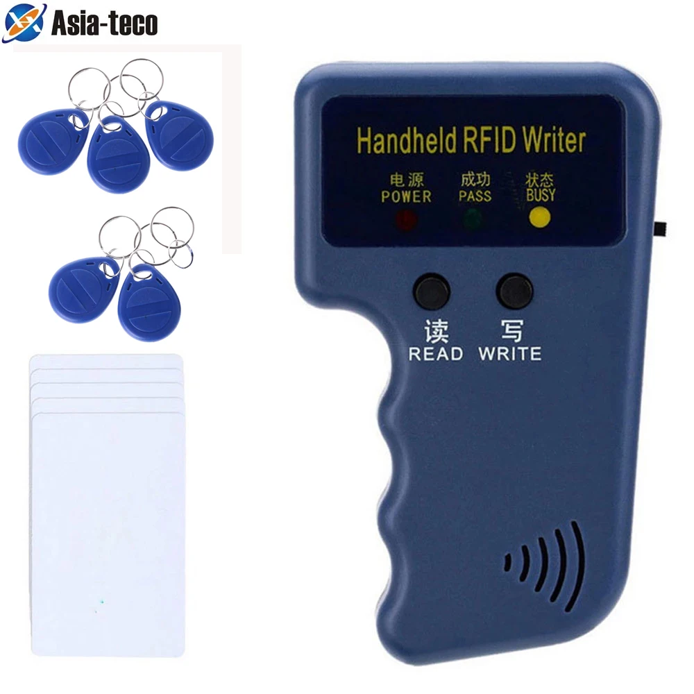 

Handheld 125KHz RFID Duplicator Copier Writer Programmer Reader RFID ID Card Writer for door access control system