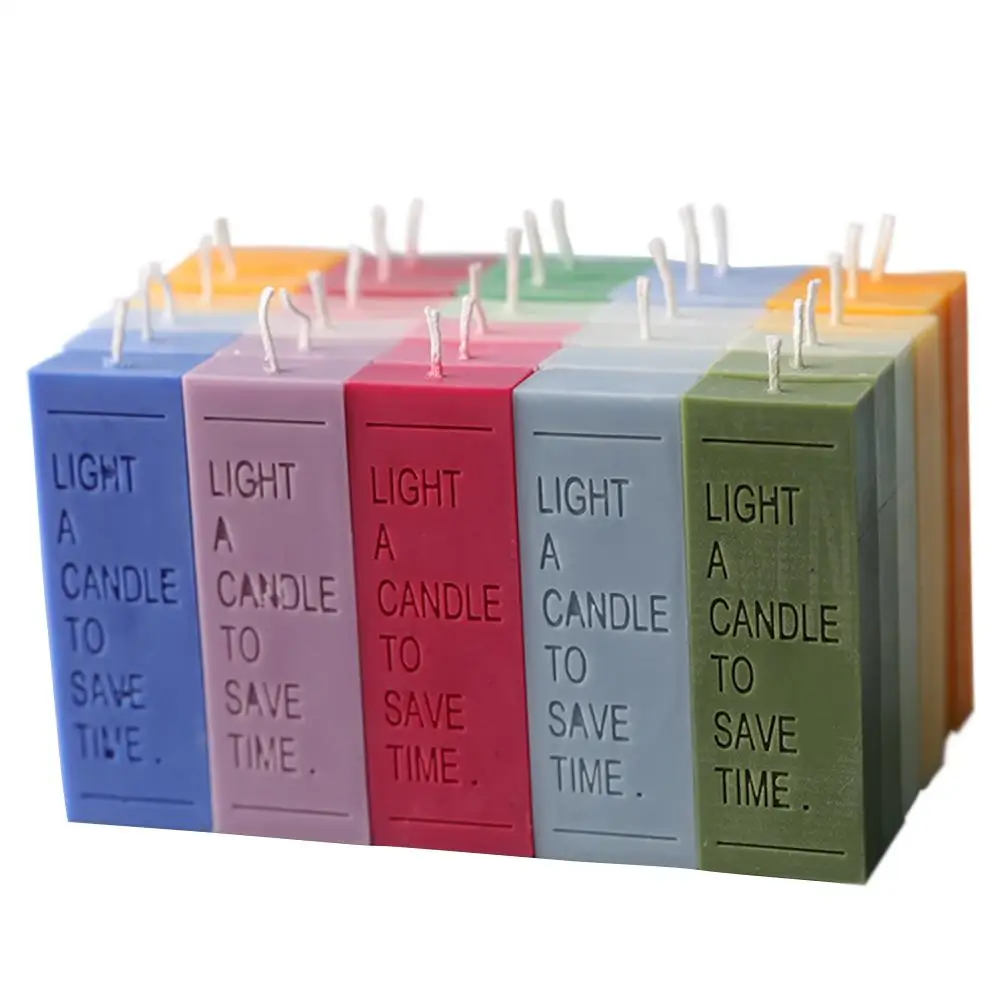 INS весьма популярен Прямоугольник письмо лампы в форме свечи формы DIY силиконовые