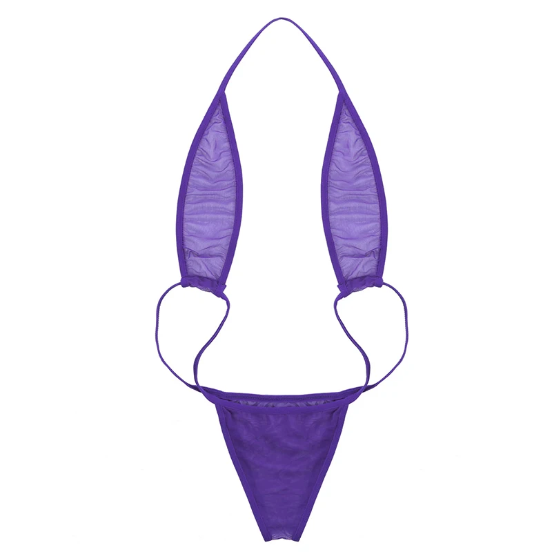 Женский прозрачный слитный купальник TiaoBug мини стринги трикини Пляжное боди