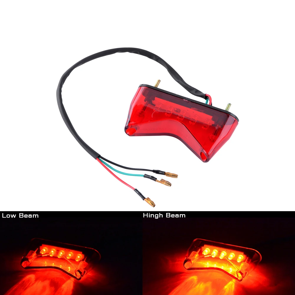 12V Motorcycle Rear Brake 5 LED Tail Stop Light Lamp For Honda Kawasaki Yamaha Suzuki Dirt Accessories Decorative Emark |