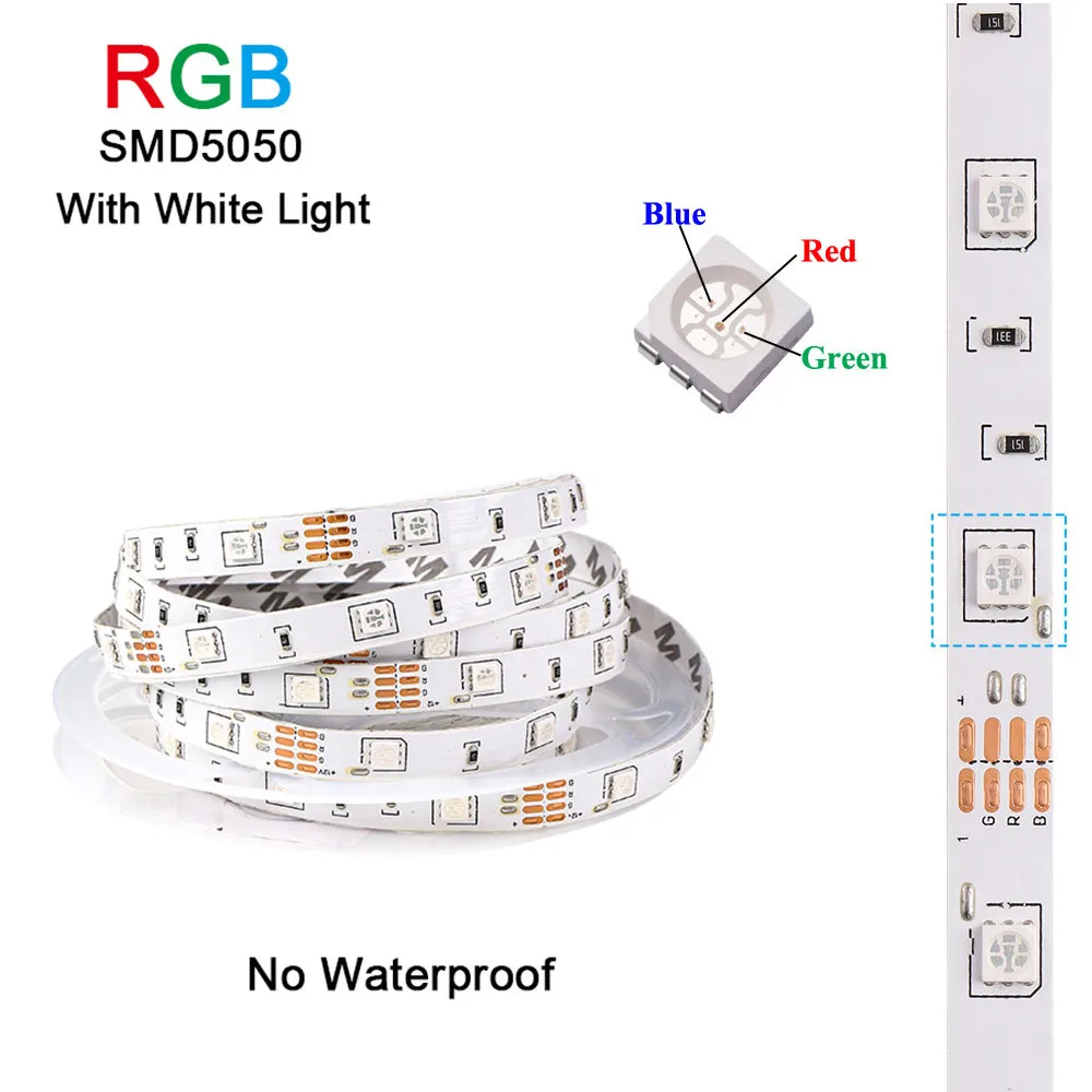 RGB Светодиодная лента светильник s 5 м 10 IR Control SMD5050 лампа для дома комнаты