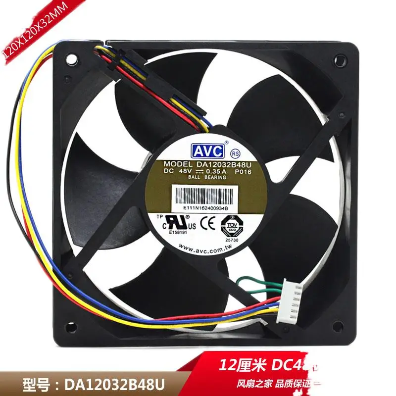 Двухшариковый охлаждающий вентилятор AVC DA12032B48U, 12 см, 12032, 48 в, а, x 32 мм