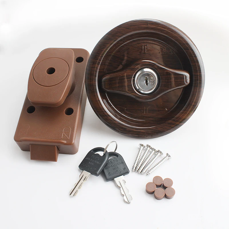 Замок TYTXRV для ванной комнаты коричневый с ключом кемпера дома морской фургон |