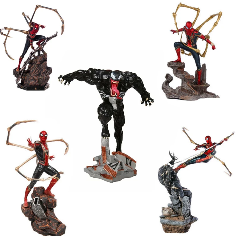

Marvel Infinity War Spider-Man Figure XM GK Venom Deadly Guardian Figure Model Statue Green Magic Wave Figure Kid Birthday Gift