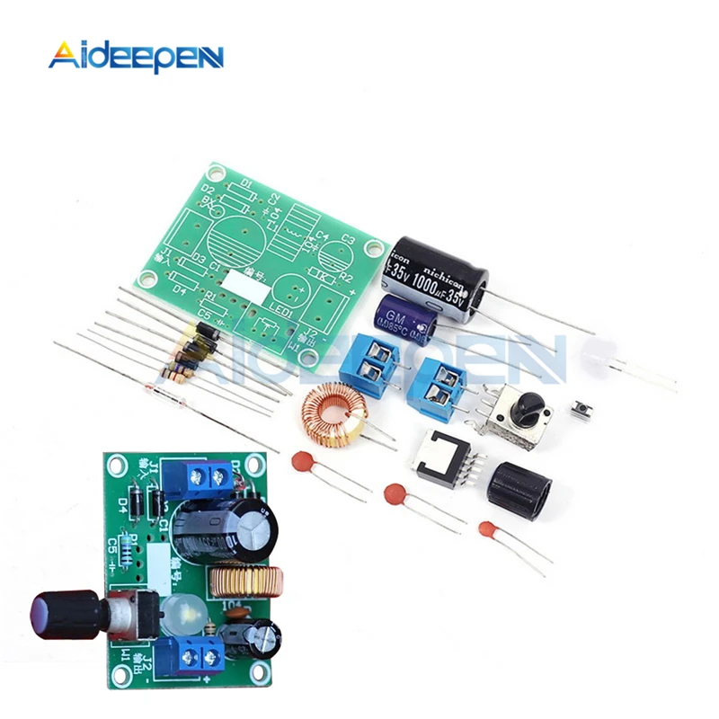 LM2596 регулируемые Понижающие наборы DIY DC 3,2 V-40 V до 1,23 V-35 V 3A стабилизатор напряжения точный Бак Блок питания