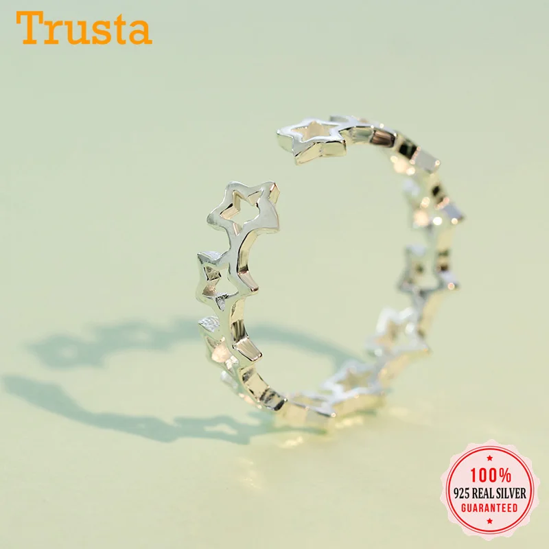 Trusta 2018 новинка 100% Стерлинговое Серебро 925 пробы модные женские милые кольца со