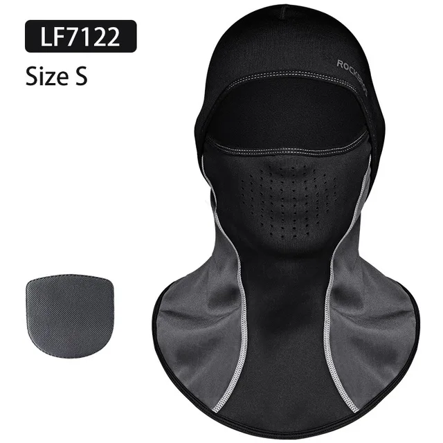 LF7122-S Теплая Флисовая Беговая полумаска для лица, защитная маска для лица с капюшоном для езды на велосипеде, лыжах, спорта на открытом воздухе, зимний шарф для защиты шеи, теплая маска - Цвет: LF7122-S