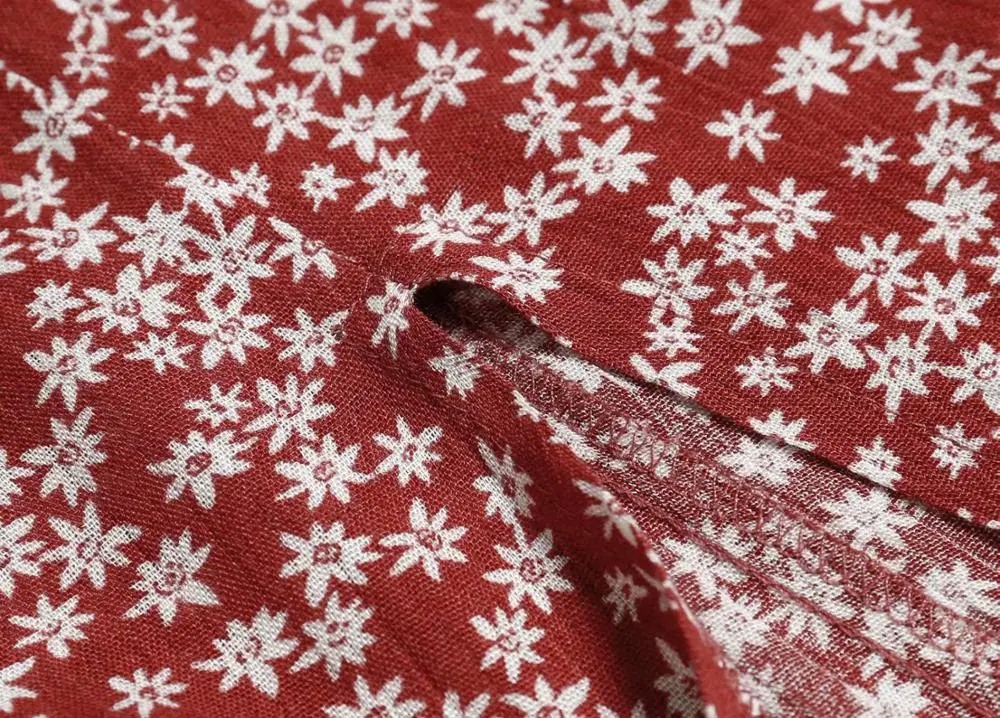 Bazaleas винтажное винно красное с цветочным принтом vestidos модное бантом миди платья