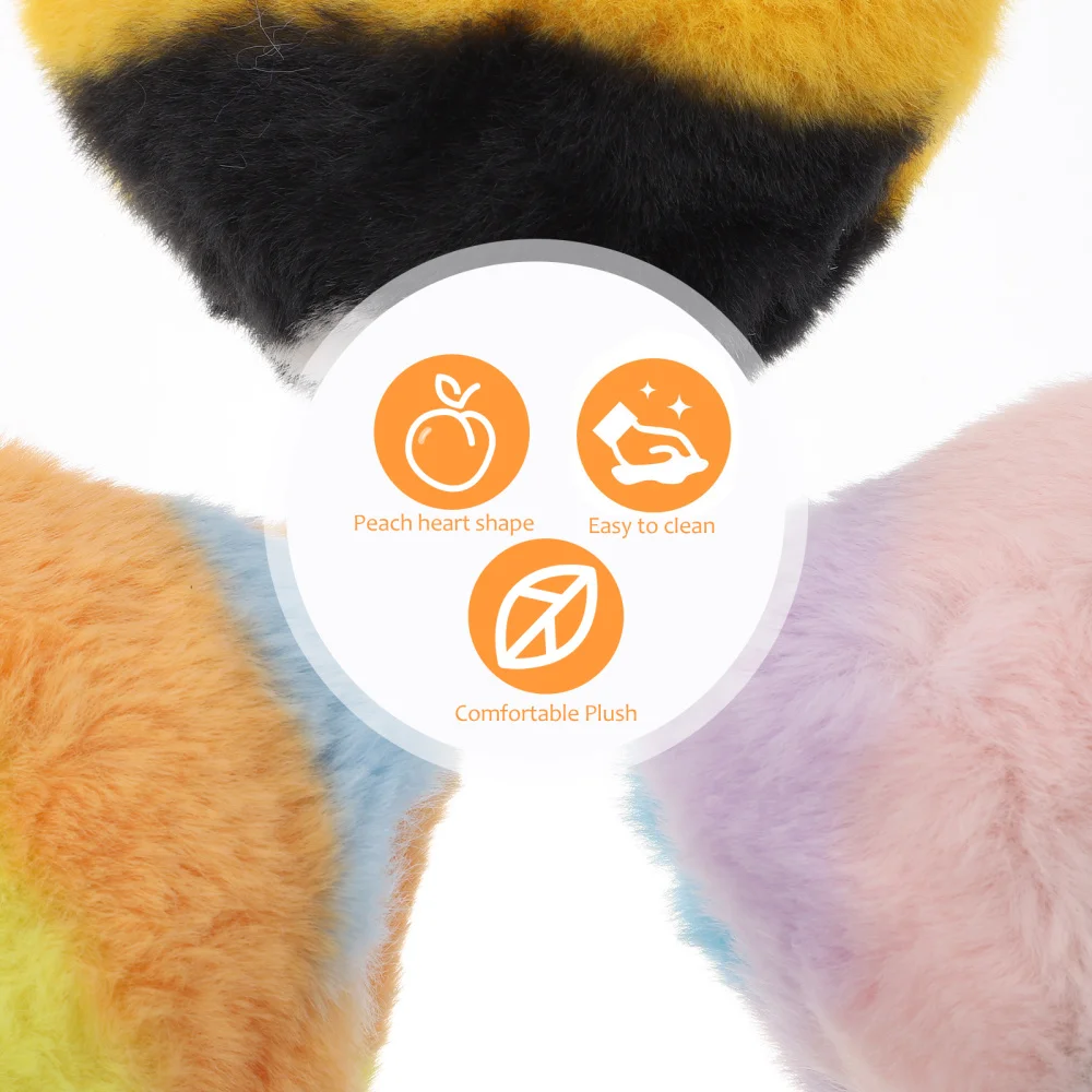 

3pcs Unique Plush Key Rings Durable Key Chains Creative Car Plush Pendants