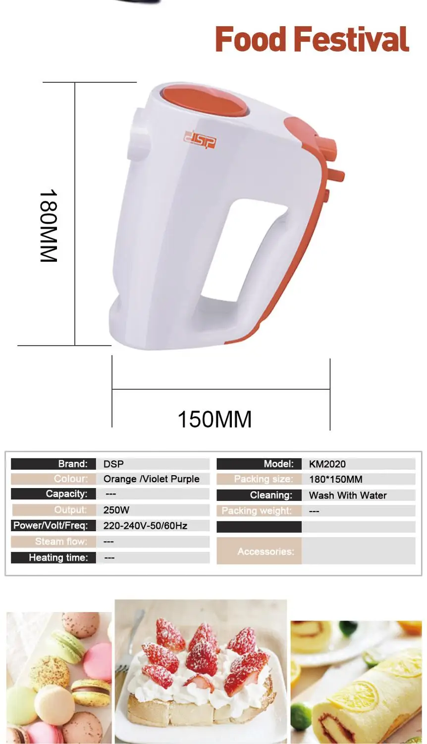 Ручной взбивалка для выпечки ручной миксер 6 скоростей регулируемый смеситель