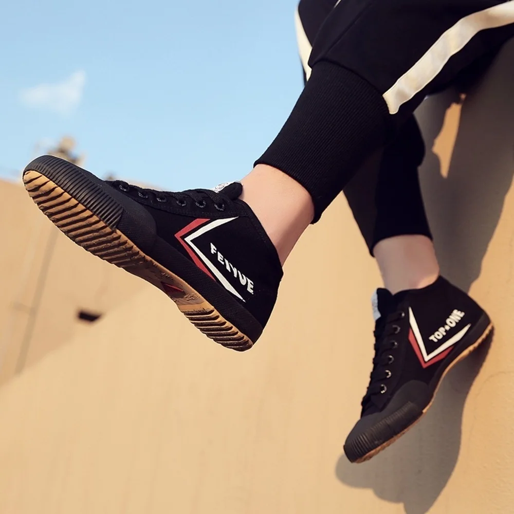 Обувь FEIYUE Kungfu shaolin парусиновые черные ботинки для боевых искусств улучшенная
