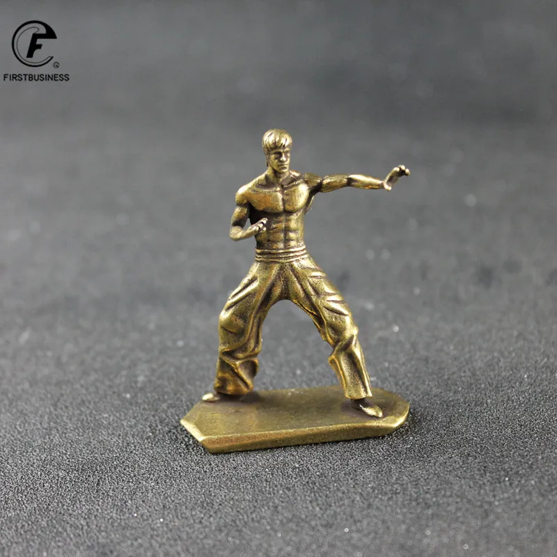 Латунная медная крутая кунг фу Ограниченная серия фигурка Брюса Ли