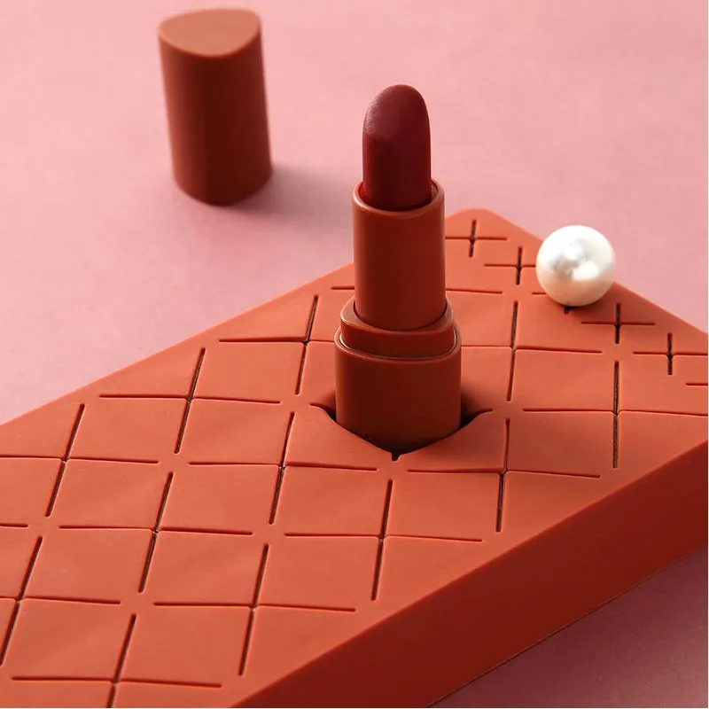 Silicone Lipstick jewelry Display Stand brushes for makeup organizer cosmetics travel storage box 67238 | Дом и сад