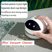 mini vacuum cleaner for desk table dust vacuum table usb charging sweeper desktop cleaner with clean brush for home office