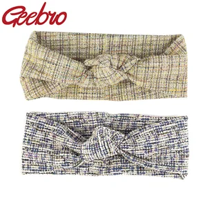 Повязка на голову Geebro Женская, винтажная, элегантная, головные уборы с бантом