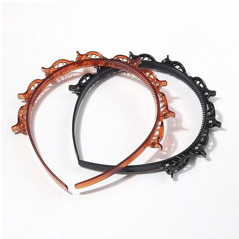 

Fashion Hair band Hairpin Headband Women Plastic Braided Womens Sports Hair pin Headwear Hair Accessories ornaments