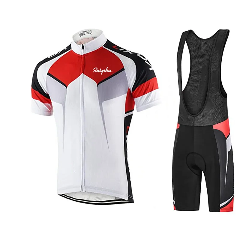 

2021 Ralvpha Cycling Jersey Set Breathable Bicycle Clothing Riding Bike Clothes Short Sleeve Sports Cycling Set Ropa Ciclismo