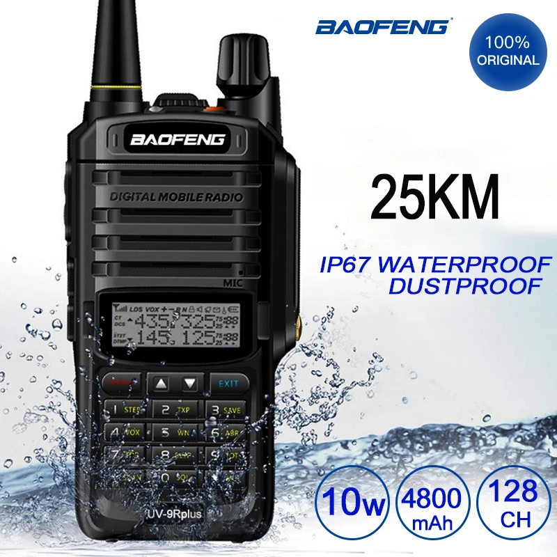 Рация Baofeng UV9R Plus 10 Вт водонепроницаемая Пыленепроницаемая|Рации| |