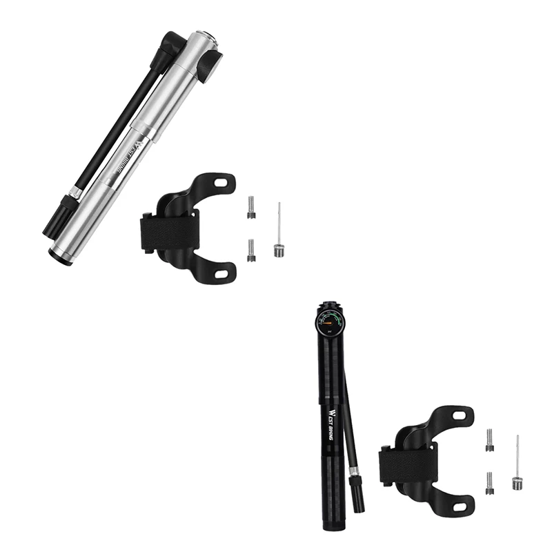 

WEST BIKING Portable Mini Bicycle Pump 300 PSI High Pressure Tire