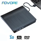 Тонкий внешний привод DVD RW CD, USB 3,0, записывающее устройство, считыватель, оптические приводы для ноутбуков, ПК, записывающее устройство dvd, портативный