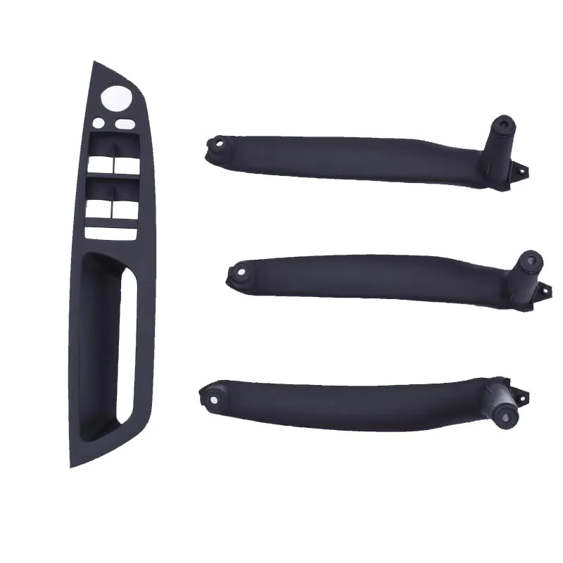 

Set Beige Black Armrest Car left front driver's seat LHD Interior Door Handle Inner Panel Pull Trim Cover For BMW E70 E71 X5 X6