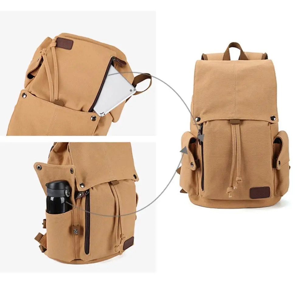

Backpack Women Man Backpack Fashion Shoulder Bag Solid School Backpacks Travel Bag