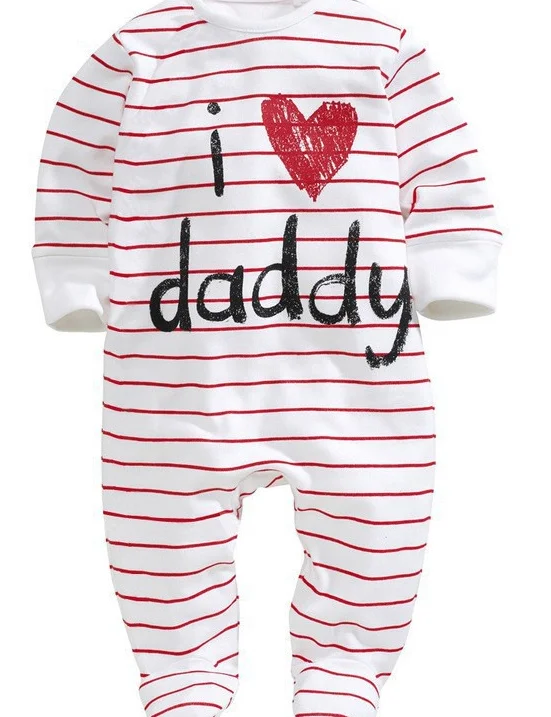 С надписью I Love Mummy (Я люблю мамочку папа комплект одежды для новорожденных