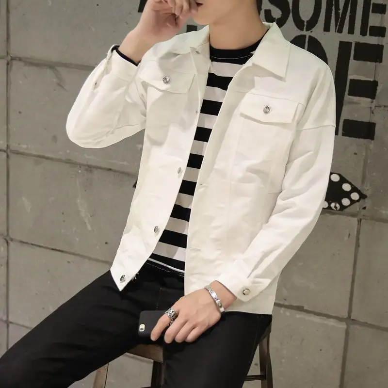 

2021 New Winter Men's Denim Jacket Fashion Men's Wool Thick Warm Jacket Men's Casual Slim Jacket Windbreaker Denim Clip