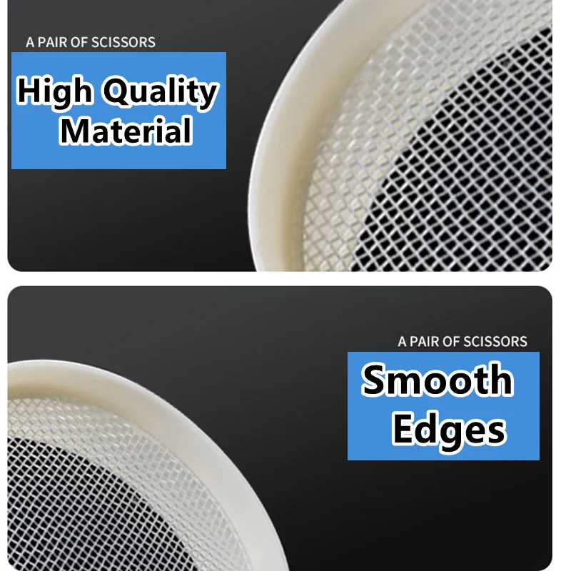 Круглая нейлоновая сетка 20 см шейкер для муки Кухонное сито с фильтром порошка