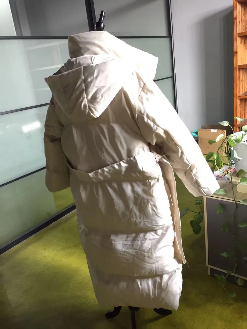 Женское Свободное пальто X-long, зимняя теплая куртка, Женское пальто размера плюс, зимняя куртка, Женская парка с отстегивающимся капюшоном и поясом