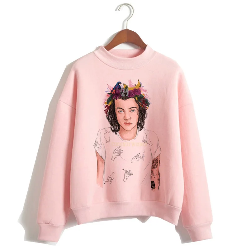Harry styles, Женская толстовка с капюшоном, уличная одежда, негабаритный принт, круглый вырез, толстовка с капюшоном ulzzang, хип-хоп пуловеры, женская одежда