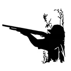 S50782 # черная прозрачная фотонаклейка, дикая утка, охота, Охотничья, V9, мотоциклетные декоративные аксессуары