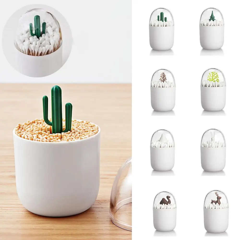 Бытовая Всесезонная коробка для зубочисток контейнер ватных палочек с животными