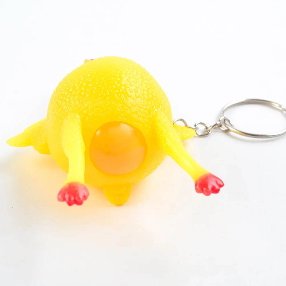 Новинка креативная забавная игрушка брелок для ключей в виде жареной курицы