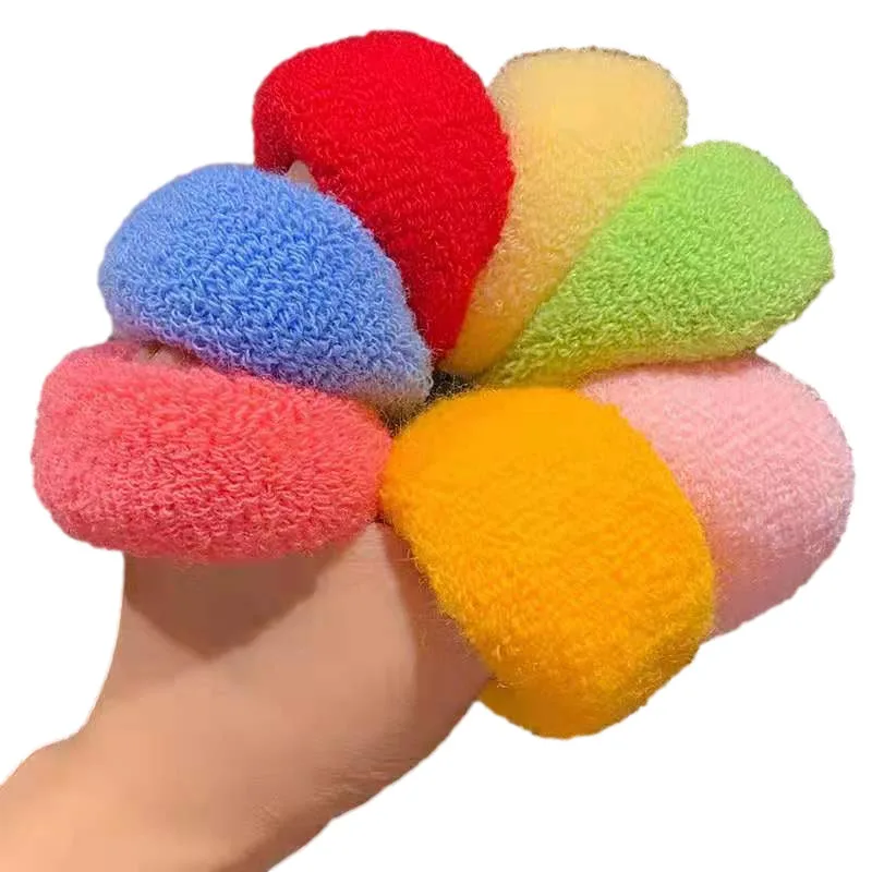 

12Pcs/Pack Colorful Wide Hair Ring Women Elastic Hair Rubber Bands Girls Cute Sweet Head Rope Ponytail Holder Hair Accessories