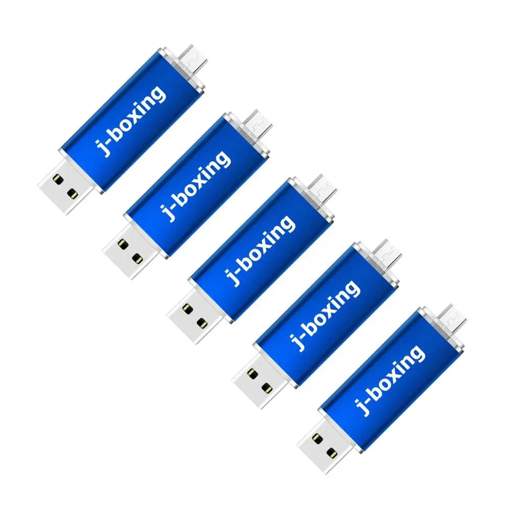 J-боксинг 5 шт OTG USB флэш-накопитель 8 ГБ 16 Микро двойной порт для ПК Samsung Huawei ноутбук