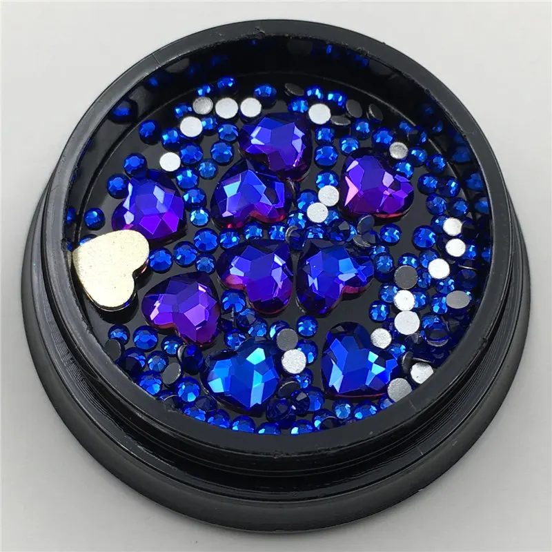 Блестящий Маникюр 5*6 мм смешанные кончики пальцев аксессуары для ногтей в форме