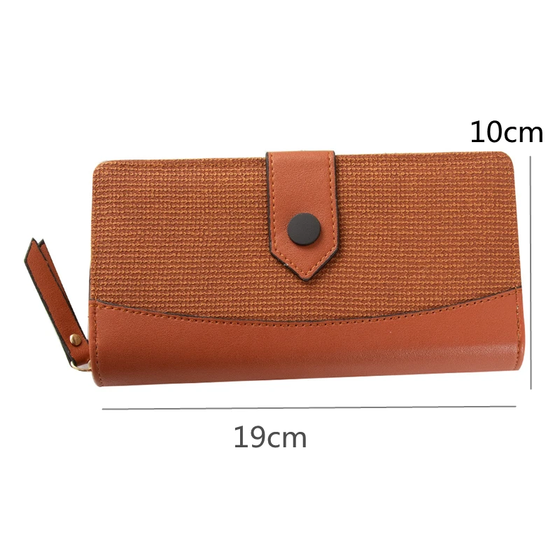 

Korean Large Capacity PU Leather Women Long Wallets Zipper Hasp Tassel Design Clutch Female Coin PursesMoney Credit Card Holder