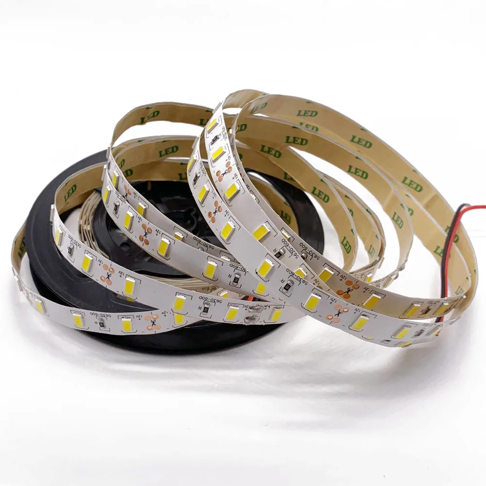 1/2/3/4/5M IP65 Водонепроницаемый Светодиодные ленты светильник 5630 SMD DC12V 60