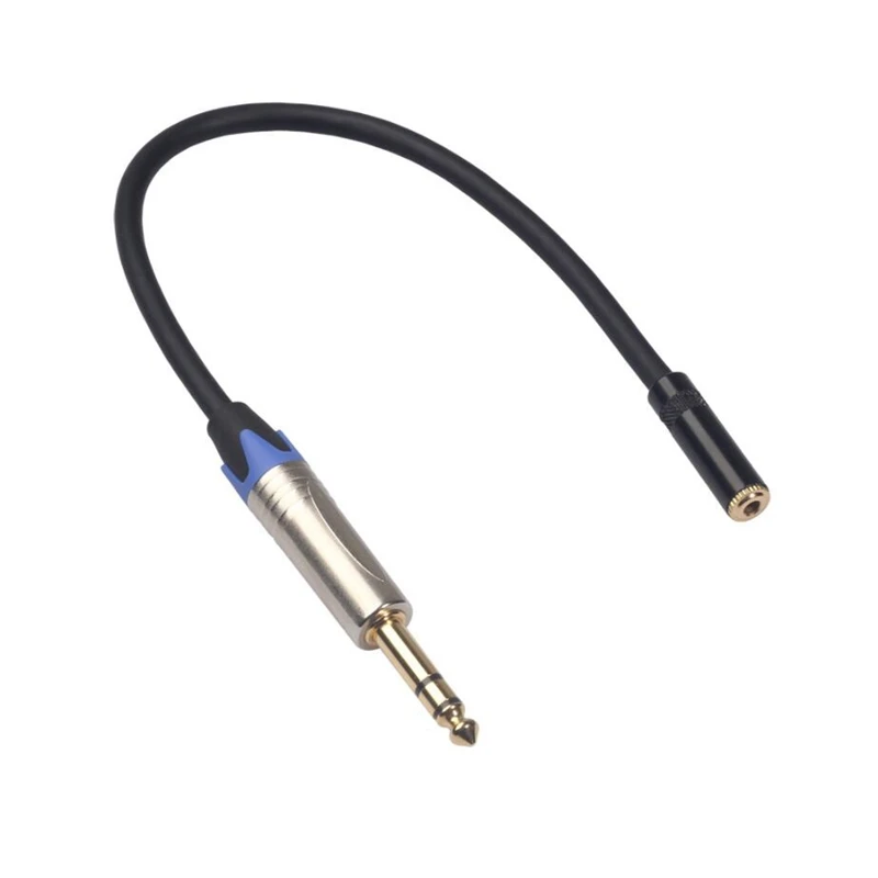 

3,5 мм Женский до 6,35 мм штекер аудио разъем кабель-переходник, 6,35 мм до 3,5 мм аудио кабель для усилитель для наушников, Hi-Fi наушники и т. д.