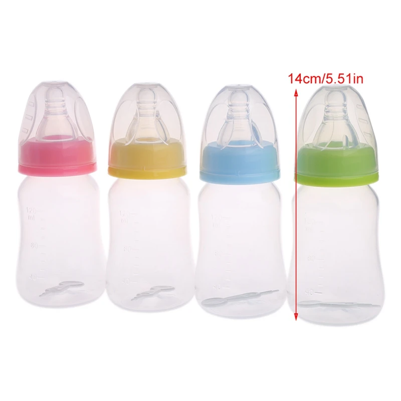 

120ml Baby Newborn Nursing Nipple Bottle Silicone Pacifier Milk Water Feeding