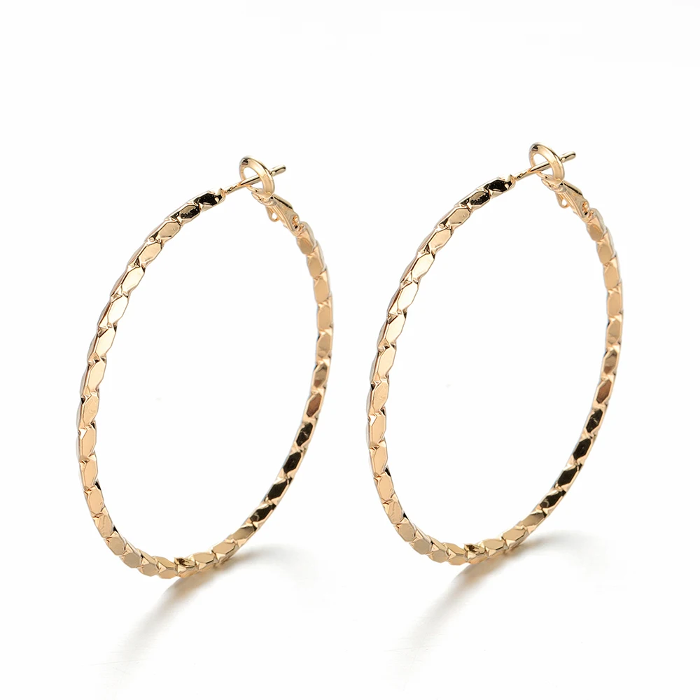 Gold earrings Модные креативные новые Абстрактные Художественные серьги для изготовления ювелирных изделий женские большие спортивные серьги - Окраска металла: Gold earrings