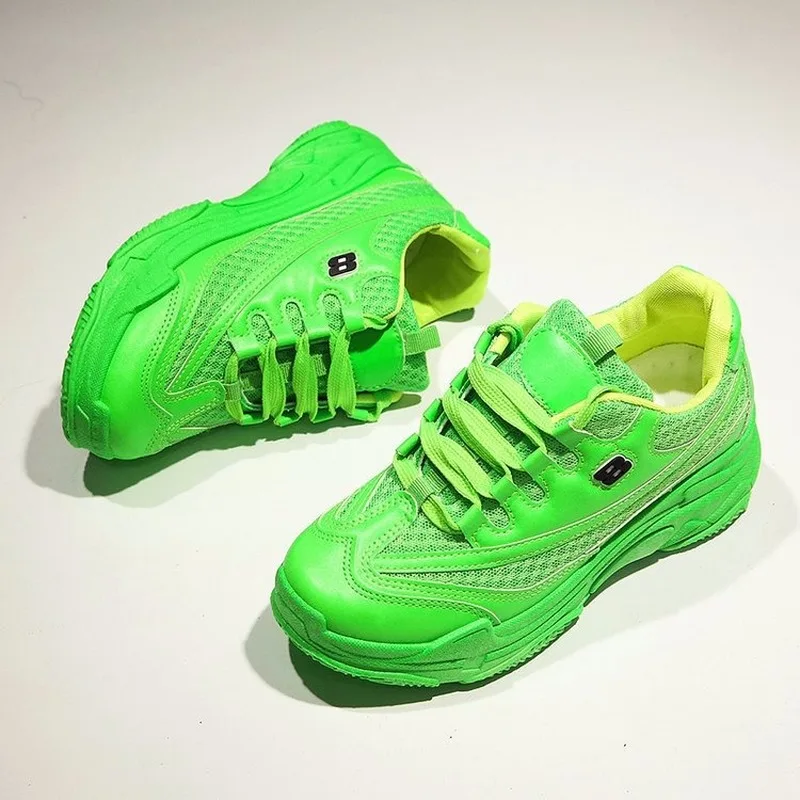 Новинка 2020 года Женская обувь Повседневная на платформе Модные кроссовки