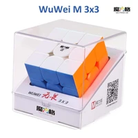 original qiyi mofangge wuwei m 3x3x3 magic cube magnetic professional wuweim 3x3 speed magnets magico cubo educational toys