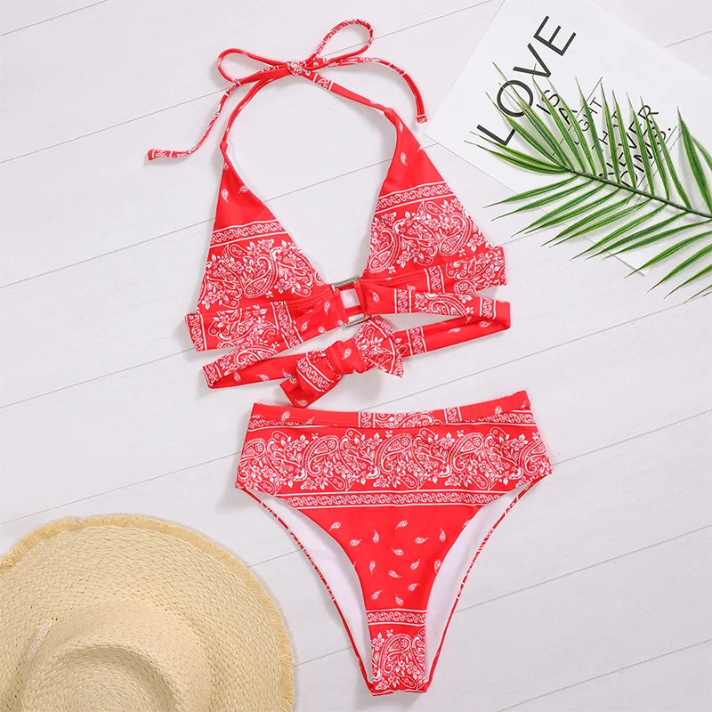 В-Д х Ш В ретро-стиле с трусиками бикини завышенной талией и 2020 пикантная обувь в