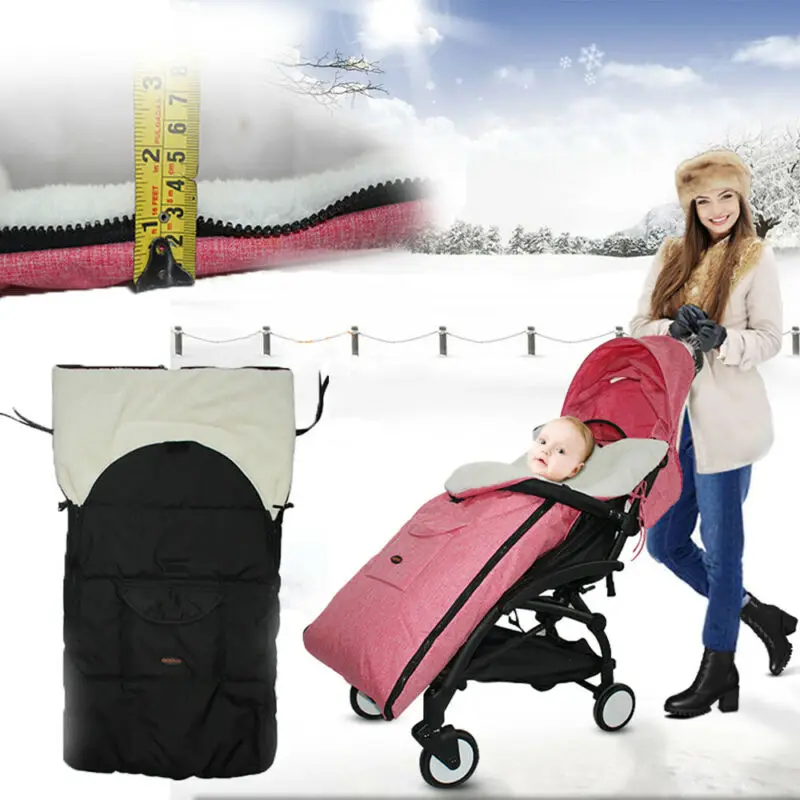 Спальный мешок для детской коляски теплый плотный универсальная уютная