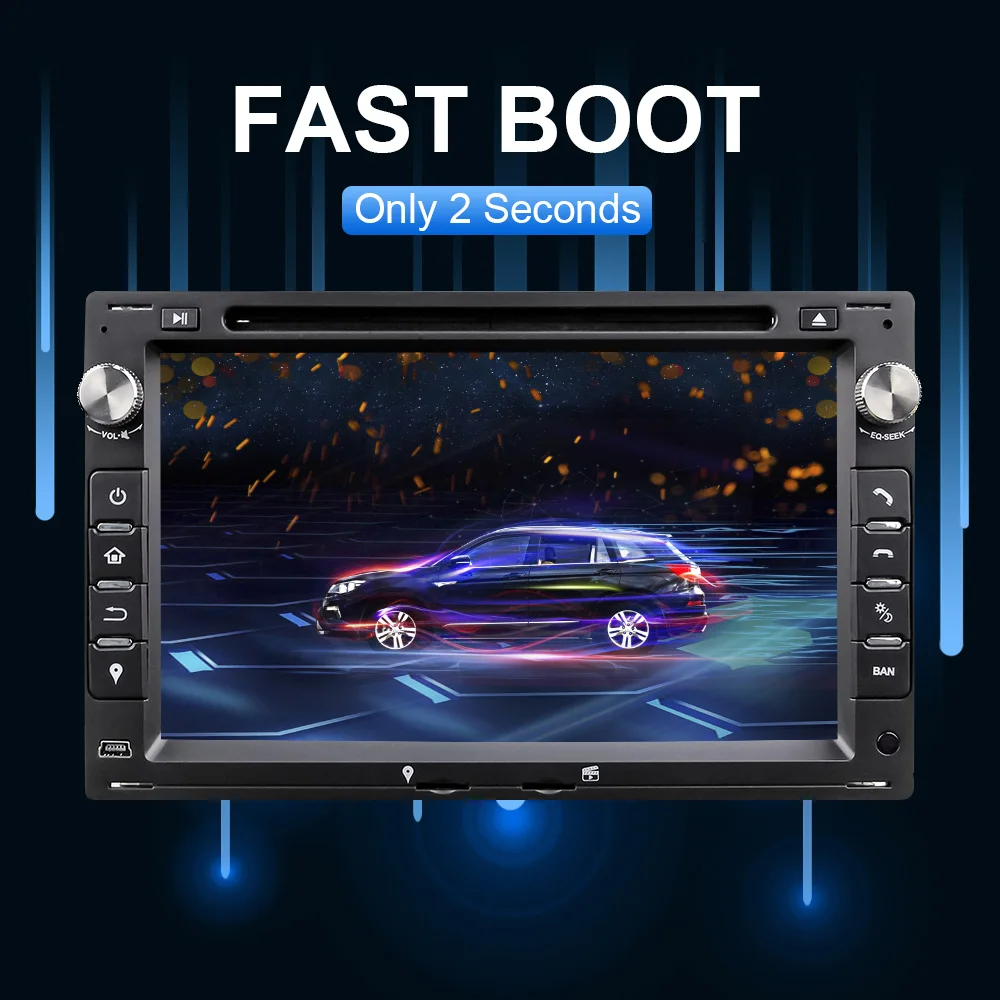 Автомагнитола 2 Din для VW мультимедийная стерео-система на Android 10 с GPS DVD Volkswagen MK4 MK5