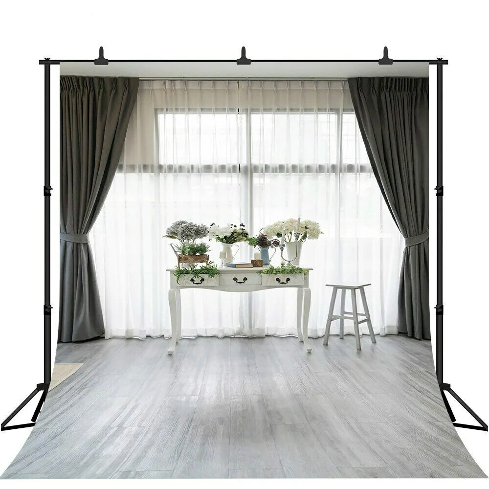 

Фотографический фон белая чистота занавеска цветок Свадебная фотография фон