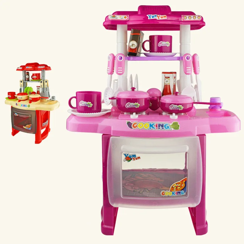 Детская игрушка для ролевых игр на кухне настольное освещение имитация музыки