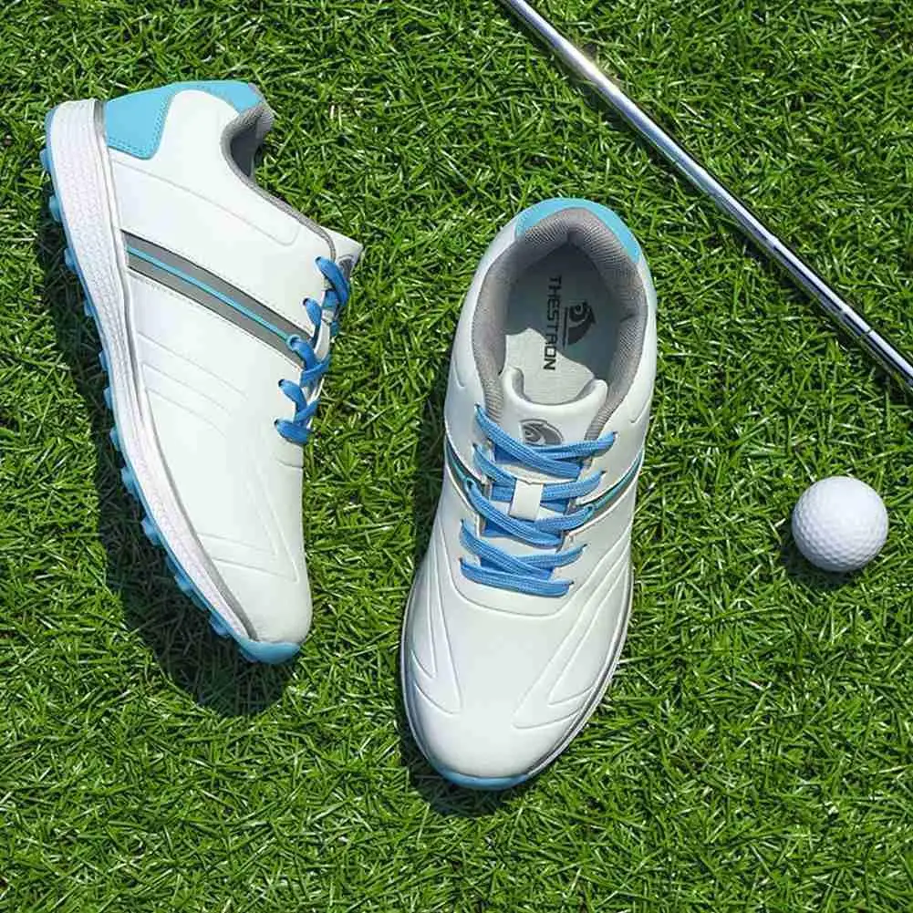 

Golf Shoes Microfiber Womens Waterproof Pink Spikes Quality Sneakers Shoes Women Sport Ladies For Golfer Golf Walking High N2C1